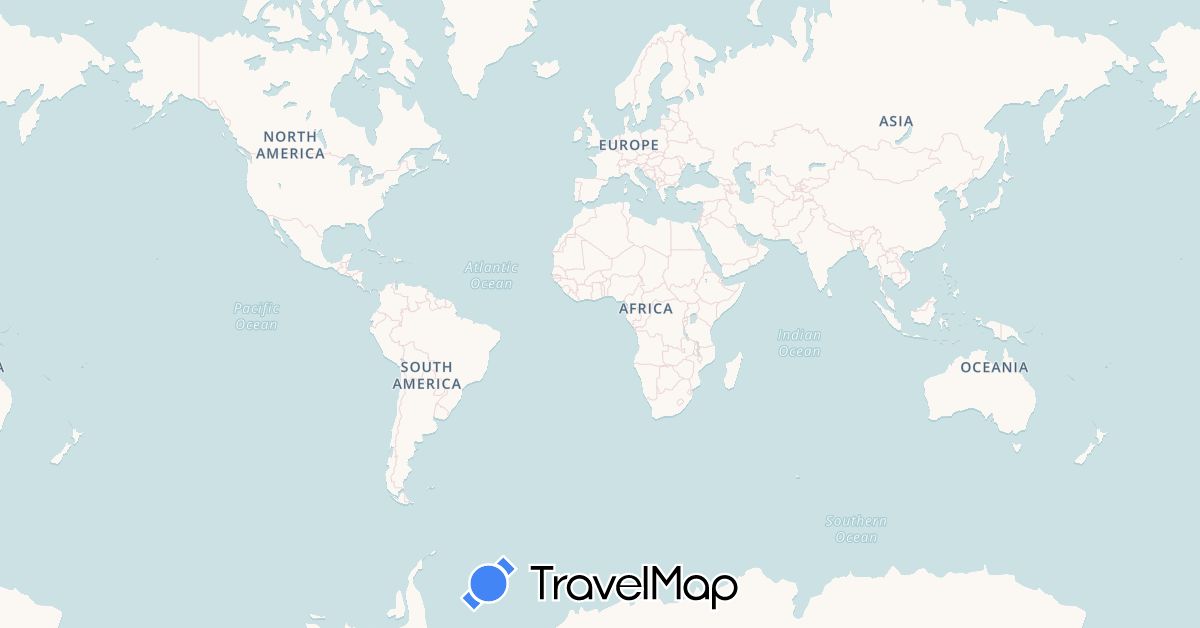TravelMap itinerary: driving, plane, cycling, train, boat in Azerbaijan, Belgium, China, Czech Republic, Germany, Georgia, Hungary, India, Kyrgyzstan, Kazakhstan, Moldova, Netherlands, Nepal, Romania, Slovakia, Ukraine (Asia, Europe)